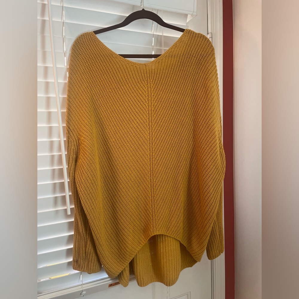 Urban Outfitters Mustard Yellow Sweater Gem